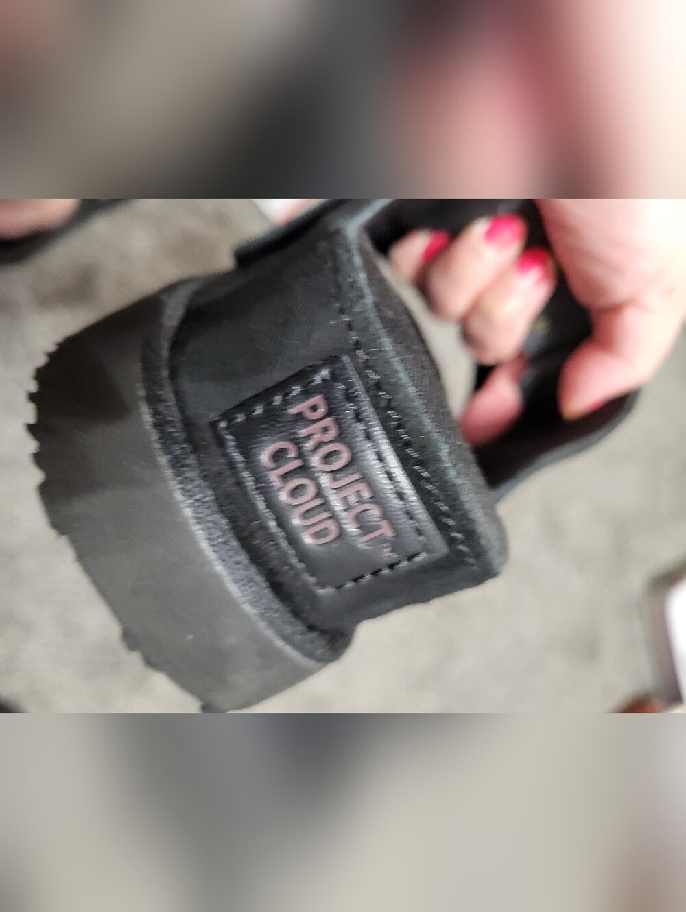 Project Cloud Leather Black Slide Sandals Silverstar Womens Platform Sz 10 - Picture 7 of 8